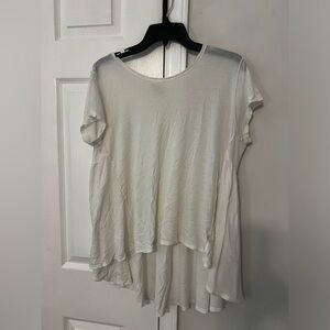 Free people casual white tee